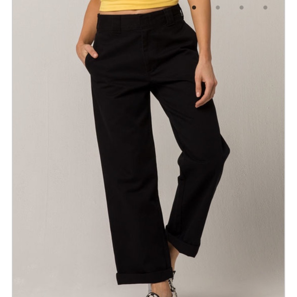 Dickies roll cuff crop work pants